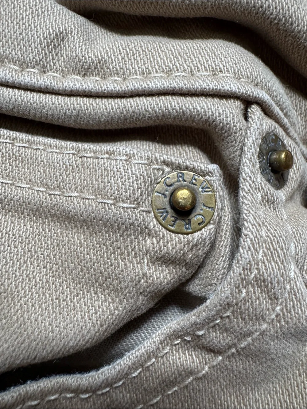 J.Crew Flex Slim Fit Garment Dyed 5 Pocket Pants 34x30 Taupe